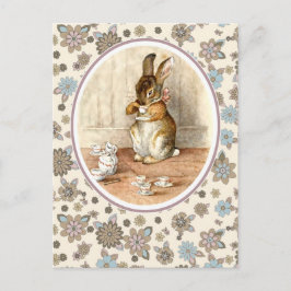 Vintage Bunny. Cartões postais páscoas