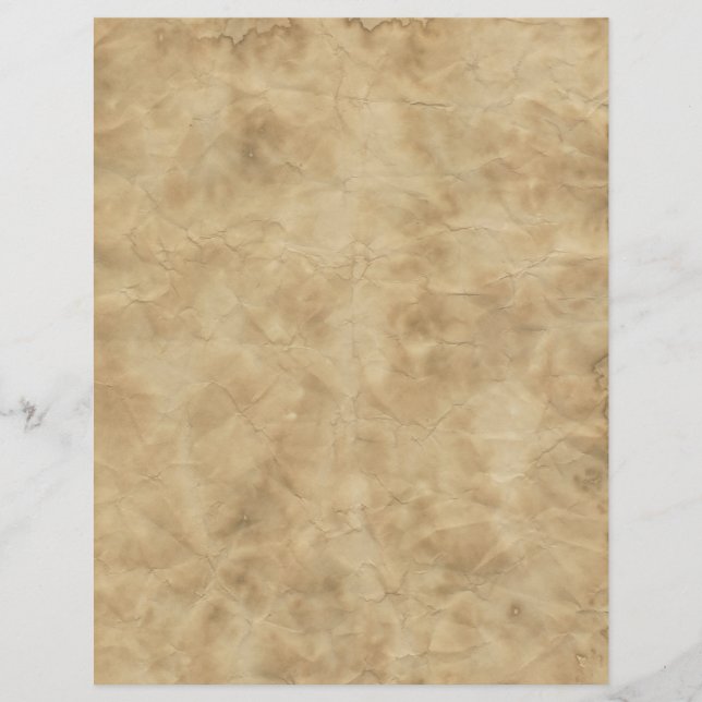 Vintage Burnt Grunge Crumpled Scrapbook Paper (Frente)