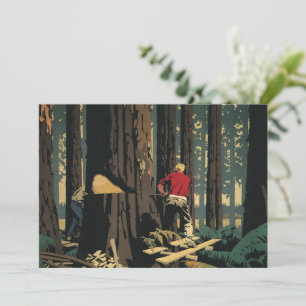 Vintage Business, Lumber Industry Redwood Forest
