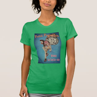 Vintage Butterfly Petit Papillon Damas T-shirt