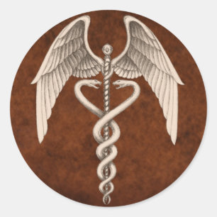 Vintage Caduceus - Símbolo Médico - Adesivos