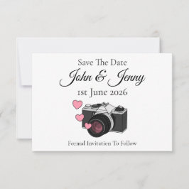 Vintage Camera Fotografia Casamento Salve A Data