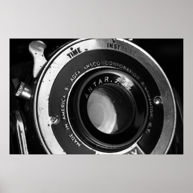 Vintage Camera Poster (Frente)