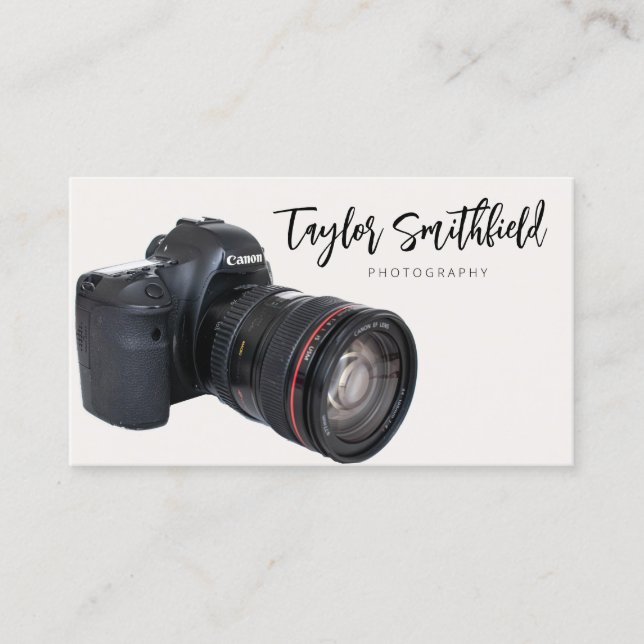 Vintage Camera Videografia Cartão de visita (Frente)