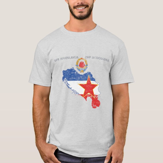 Vintage - Camiseta Iugoslávia SFR aflita (Frente)