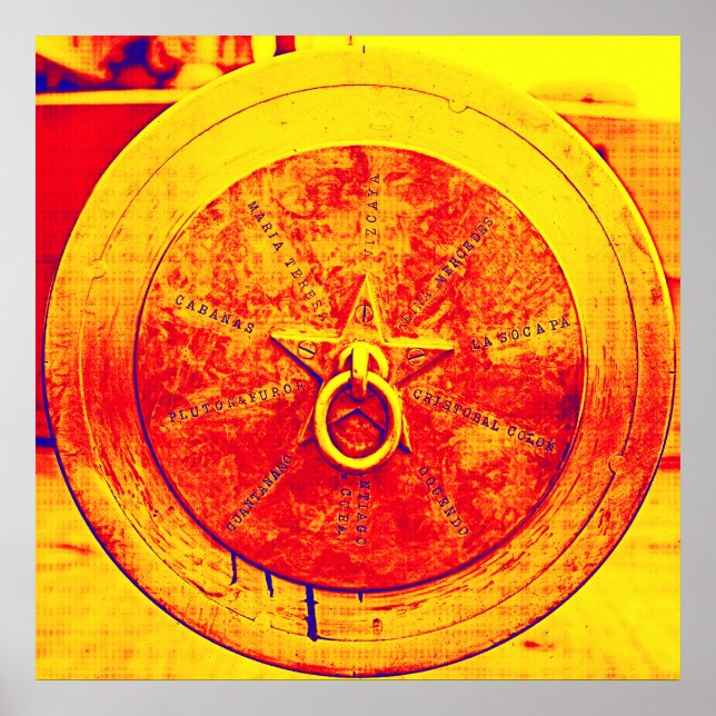 Vintage Cannon Pop Art Poster (Frente)