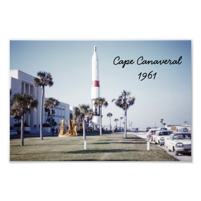 Vintage Cape Canaveral Fotografia Impressão (Frente)