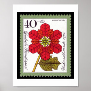 Vintage - Carimbo de Natal alemão - Poster