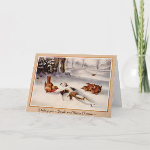 Vintage - Cartão de Natal Odd Vitoriano