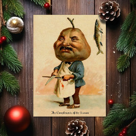 Vintage - Cartão de Natal Odd Vitoriano