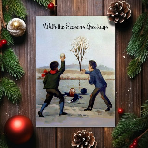 Vintage - Cartão de Natal Odd Vitoriano