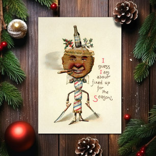 Vintage - Cartão de Natal Odd Vitoriano