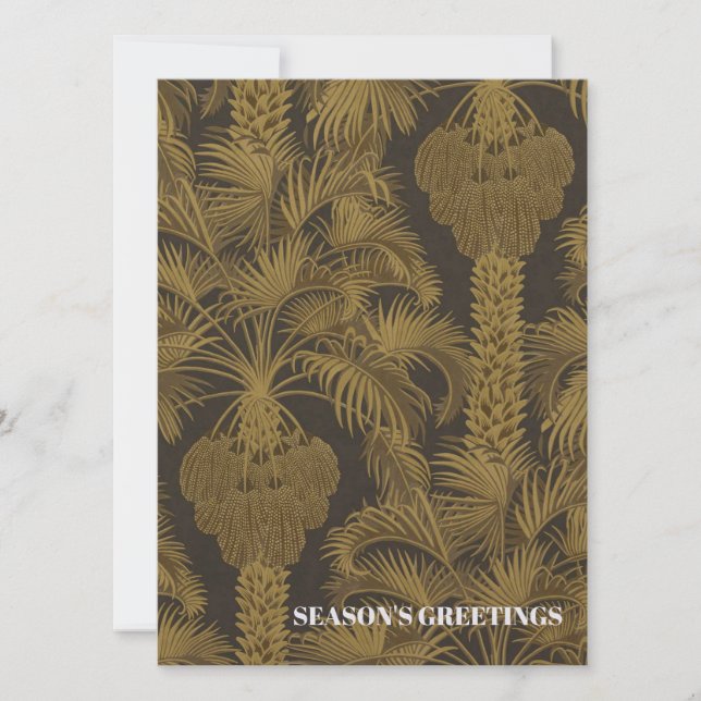 Vintage - Cartão de Natal Tropical (Frente)