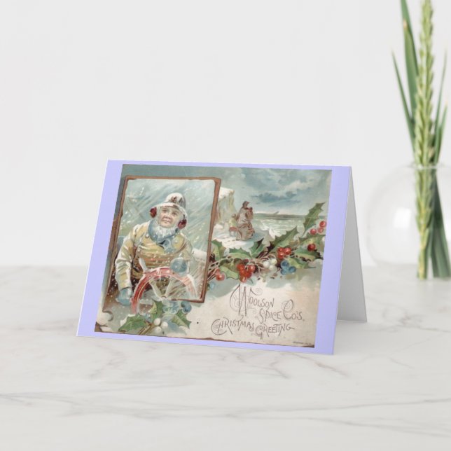 Vintage - Cartão de Natal Vitoriano (Frente)