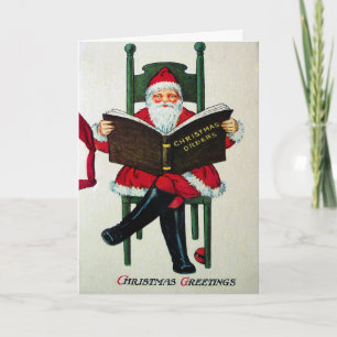 Vintage - Cartão de Natal Vitoriano