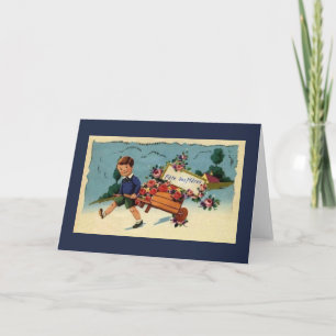 Vintage - Cartão de Saudação do Dia de as mães Fra