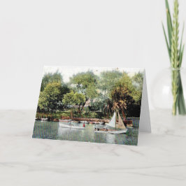 Vintage — Cartão de Vela do Rio Russo