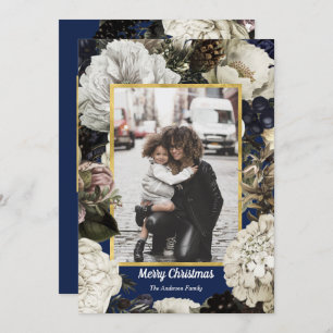 Vintage cartões com fotos de Natal Botânico