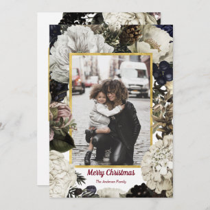 Vintage cartões com fotos de Natal Botânico