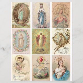 Vintage - Cartões de Oração Religiosos Clipart