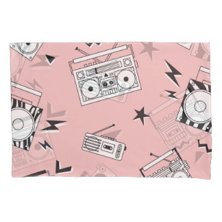 Vintage cassette players: padrão retrô.