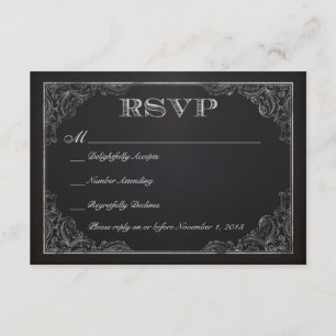 Vintage Chalkboard RSVP