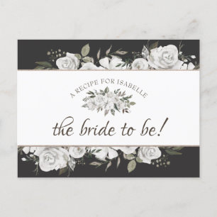 Vintage Cherish Floral Bride para Receber Cartão