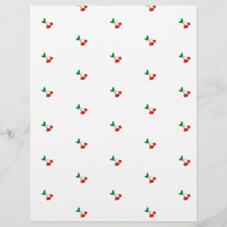 Vintage Cherry Stems Scrapbook