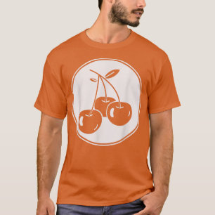 Vintage Cherry Triple Cherries Fruta Lover T-Shirt
