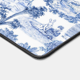 Vintage Chic Funny Bunny Blue & White Floral Toile