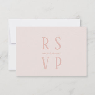 Vintage Chic Romantic Old Money Weding RSVP Card
