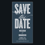 Vintage Chic Salvar Cartões com fotos De Data<br><div class="desc">Estes cartões com fotos modernos e quentes solicitam aos seus convidados que guardem a data para o seu grande dia. Disponível em outras cores (as solicitações de cores personalizadas são bem-vindas!).</div>