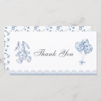 Vintage Chinoiserie-Baby Cartões de agradecimentos