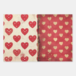 Vintage Chique Half Mix Red Floral Spot