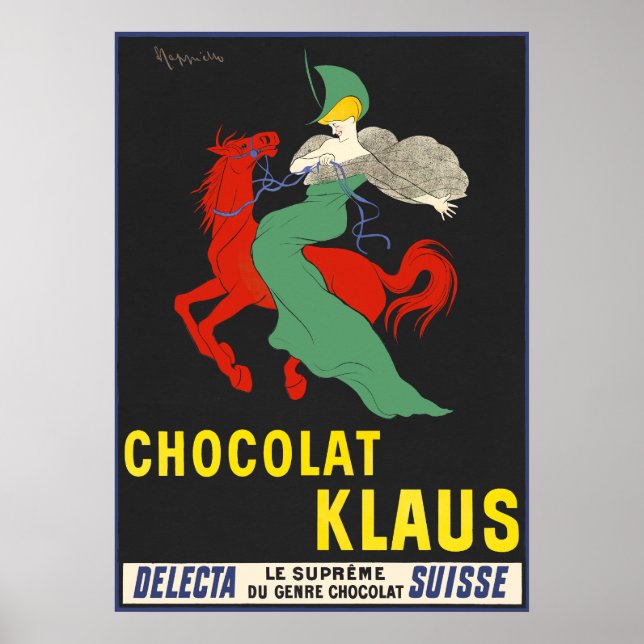 Vintage Chocolate Advertisement Poster (Frente)