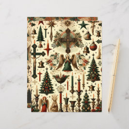 Vintage Christian Christmas Scrapbook Paper