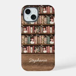 Vintage Christmas Books Phone Case with Name