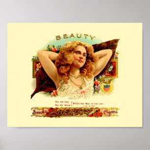Vintage Cigar Label Poster