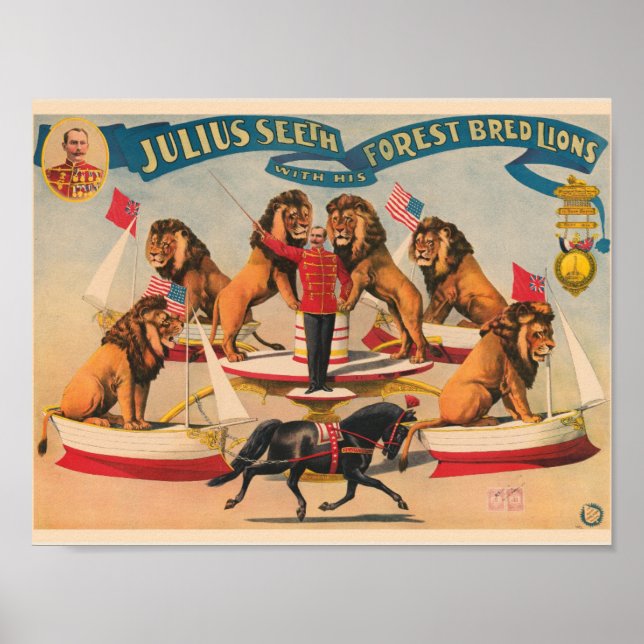 Vintage Circus Ad Poster (Frente)