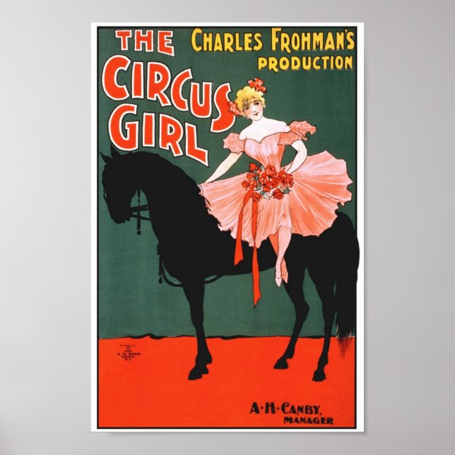 Vintage Circus Ad Poster (Frente)