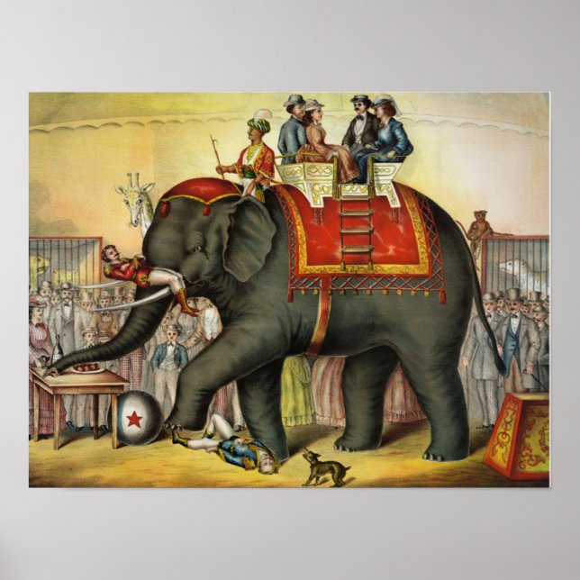 Vintage Circus Poster (Frente)