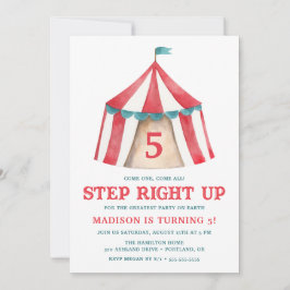 Vintage Circus Tent | CONVITE DE ANIVERSÁRIO