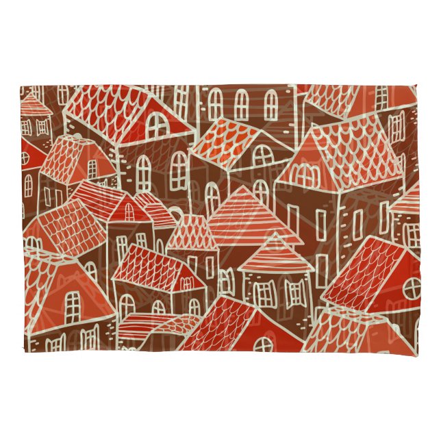 Vintage City Building Seamless Patterno (Frente)