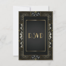 Vintage Classic Gatsby Style RSVP