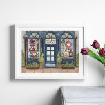 Vintage Clock Compra Watercolor Poster<br><div class="desc">Este impressão apresenta um impressão de aquarela original inspirado na vintage de um compro de relógio antigo e rápido da cidade. Relógios de contagem regressiva, criados a Anos novos em mente, apresenta exibições de janelas de vários relógios antigos e antigos. Uma cena tranquila, esta pequena vitrine de inverno é fechada...</div>