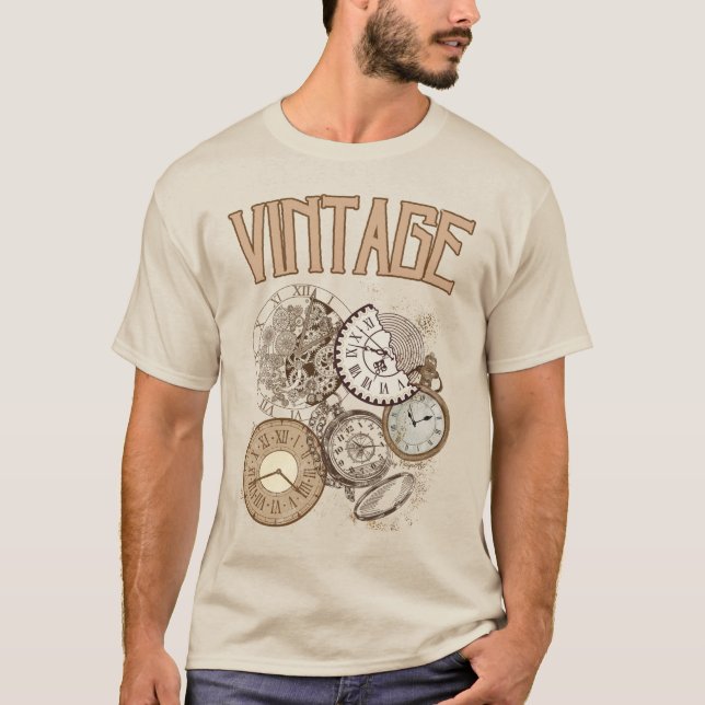 Vintage Clock T-Shirt (Frente)