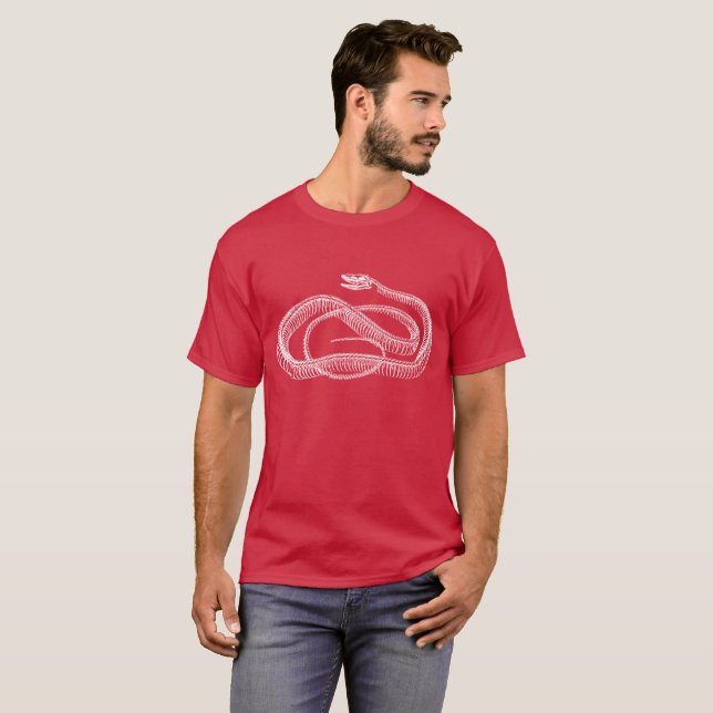 Vintage Cobra Skeleton T-Shirt (Frente Completa)
