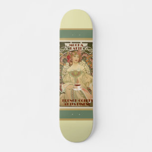 Vintage Coffee Poster Skateboard