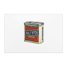 Vintage Coffee Tin Halfhyde Coffee Company