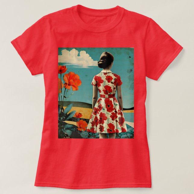Vintage Collage T-Shirt (Frente do Design)